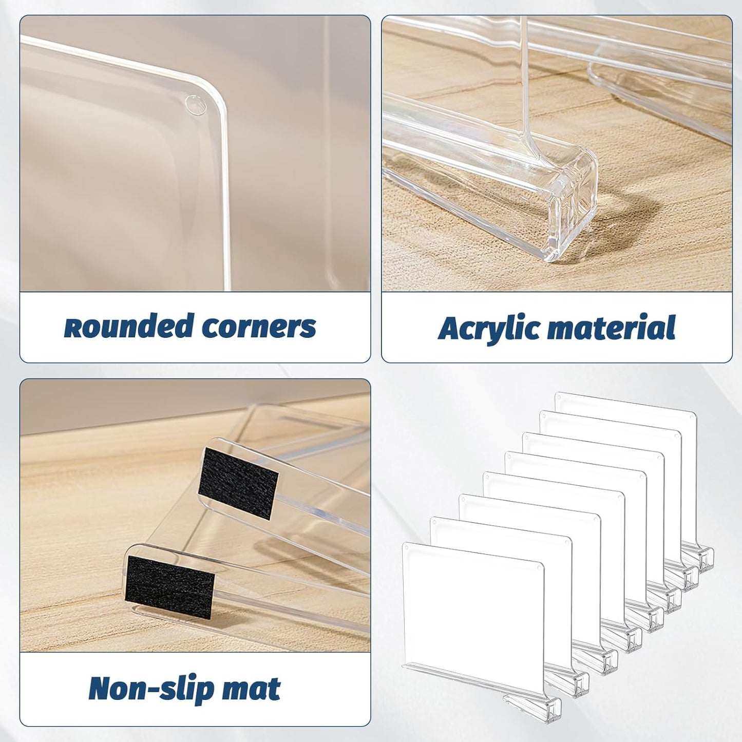8-teiliges Regaltrenner-Set