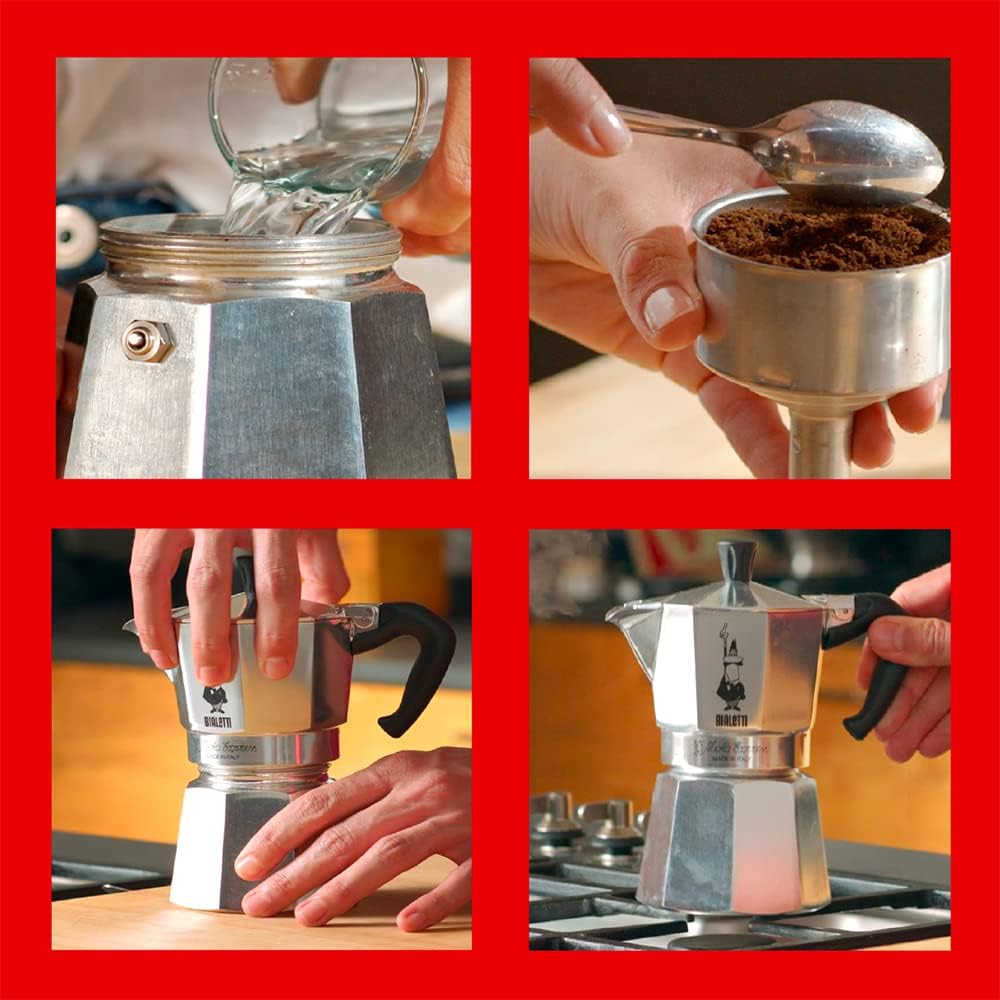 Moka Express Herdplatten-Kaffeemaschine, 2 Tassen