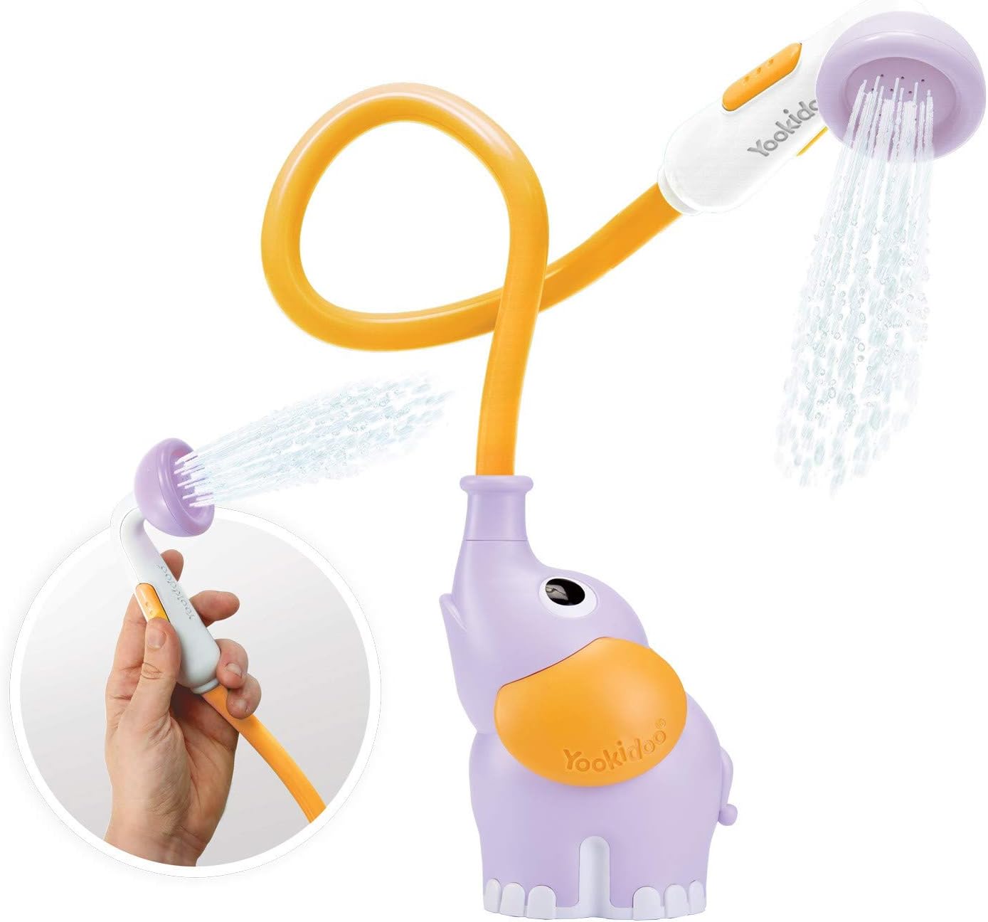Babydusche Elefant, Blasslila