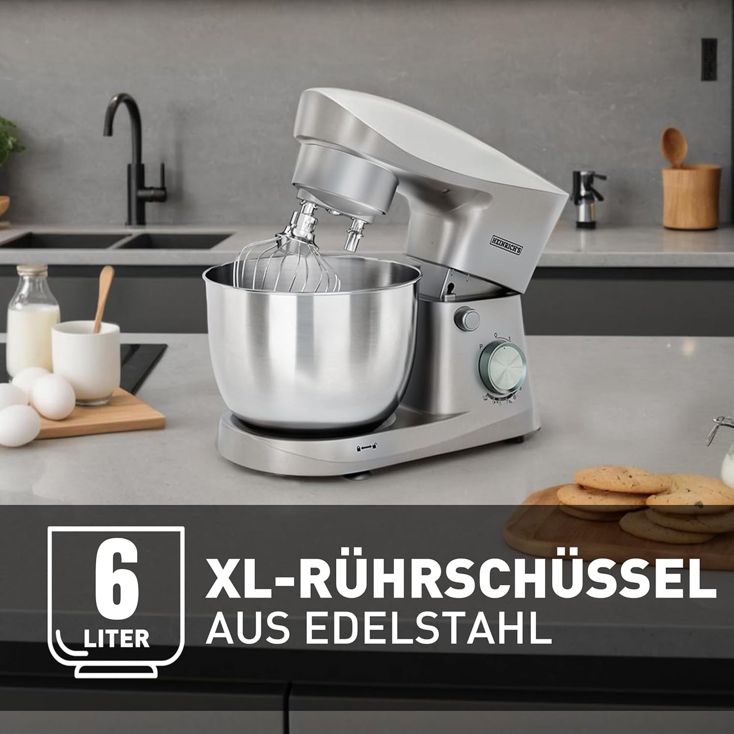 Küchenmaschine, Silber
