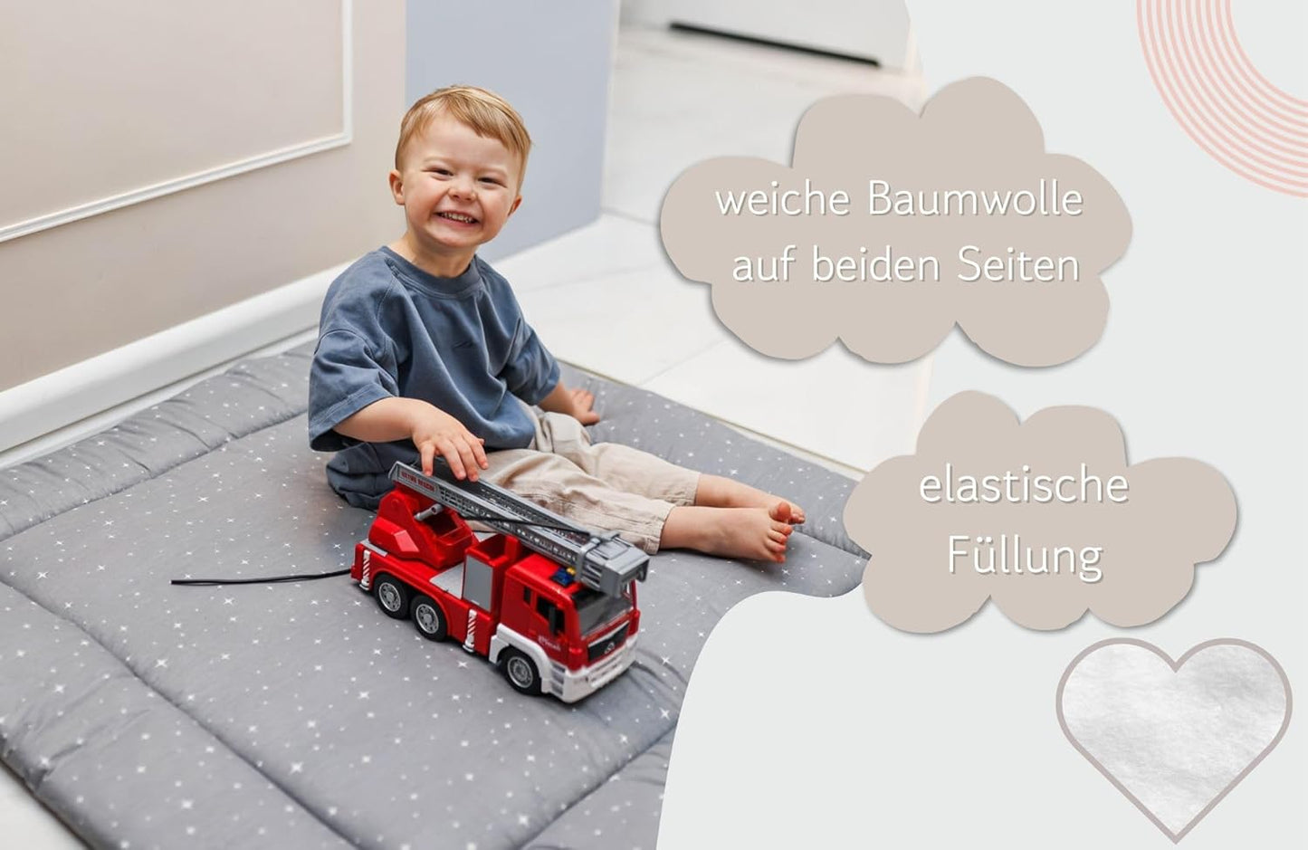 Krabbeldecke für Babys, Galaxie 100 x 100 cm