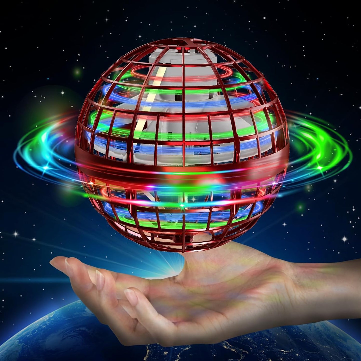Flying Ball mit Boomerang-Effekt, Rot