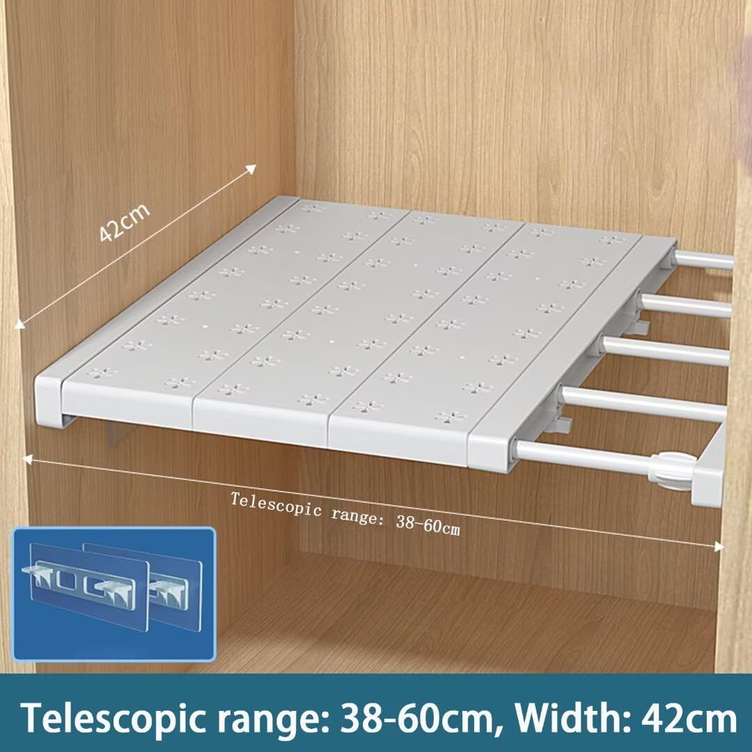 Teleskopischer Einlegeboden, verstellbar 38-60cm, 42cm Weit, Verstellbare Länge38-60cm