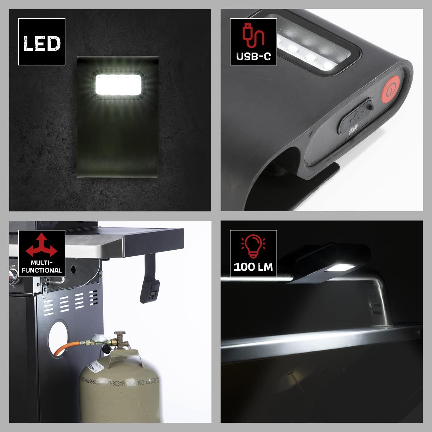 Magnetische Grilllampe mit LED-Technologie