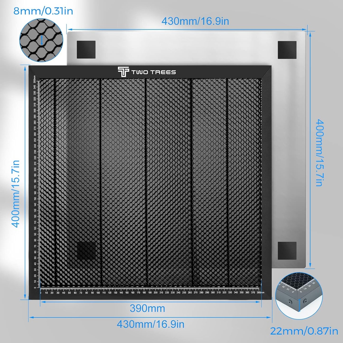 Wabentisch für Lasergravierer, 430x400mm