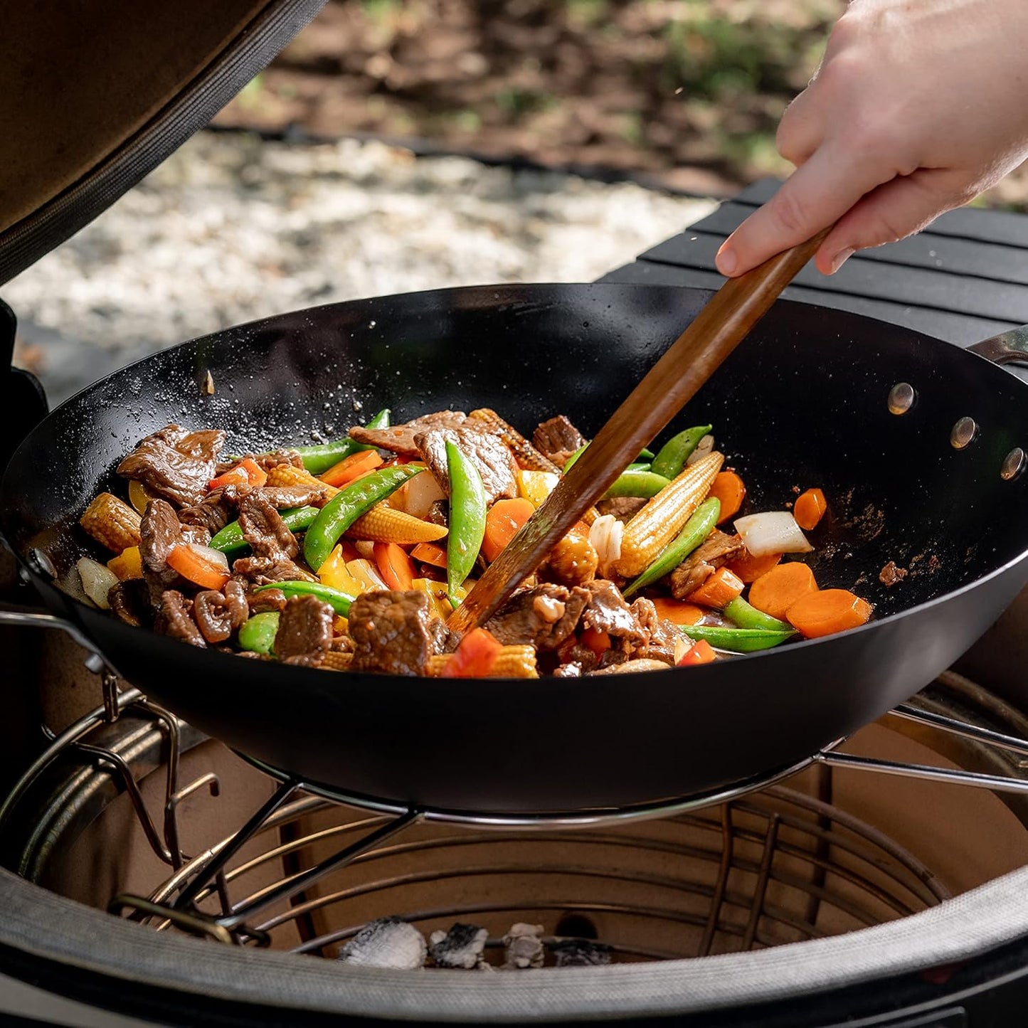 Wok aus Karbonstahl für Joe Grills