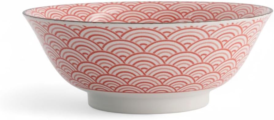 Ramen-Schüssel mit Katzen-Design, Lucky Cat Neko Red 20x8cm 1000ml