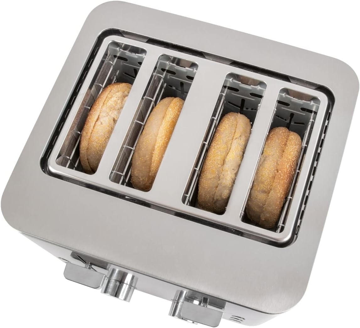 PC-TA 1252 inox - Toaster für 4 Scheiben mit Brötchenaufsatz, PC-TA 1252 inox