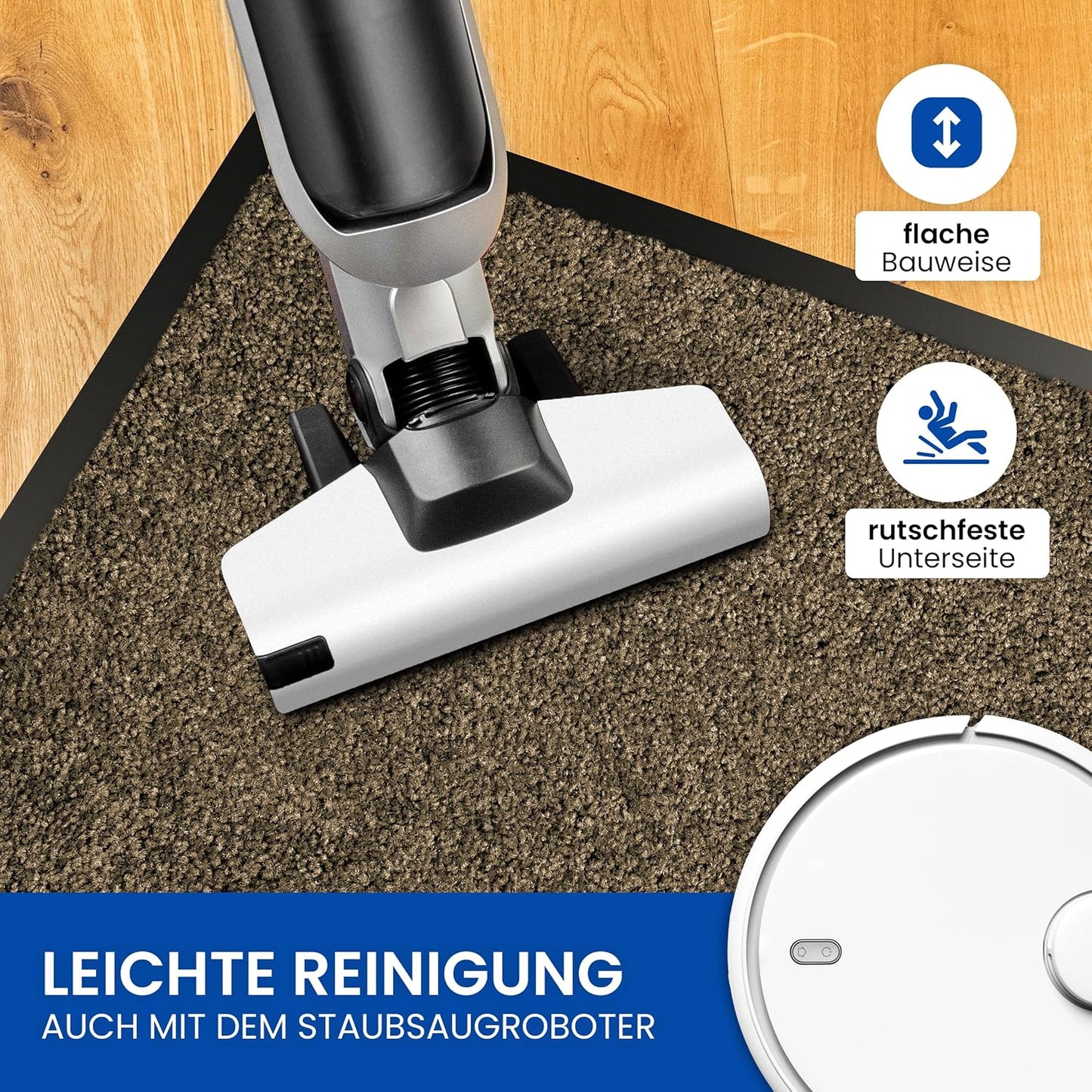 Rutschfeste Schmutzfangmatte 80x120cm, 80x120 Beige