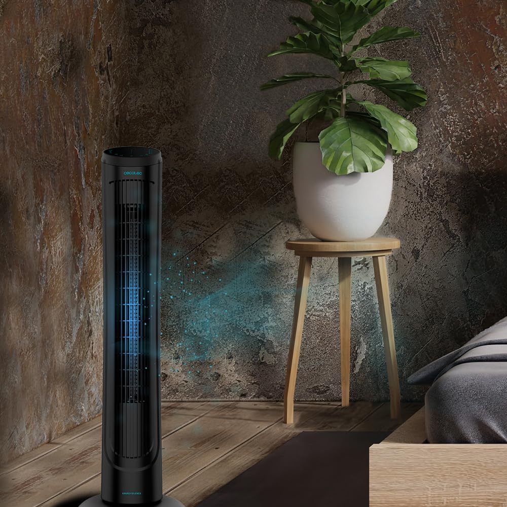 Turmventilator EnergySilence 9090 Skyline, Höhe 40" | Fernbedienung / Grauschwarz