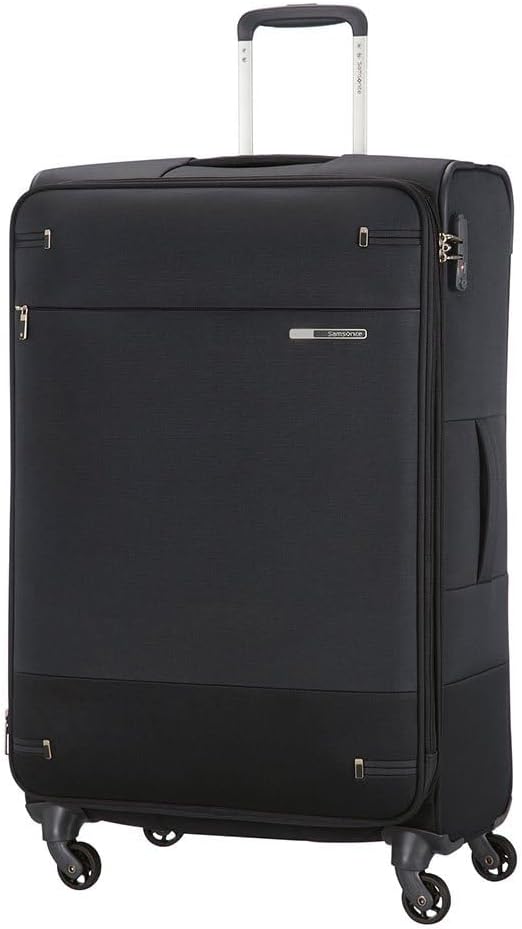 Base Boost Weichgepäck-Trolley, Schwarz (Black) Spinner L erweiterbar (78 cm - 112.5 L) Einfarbig