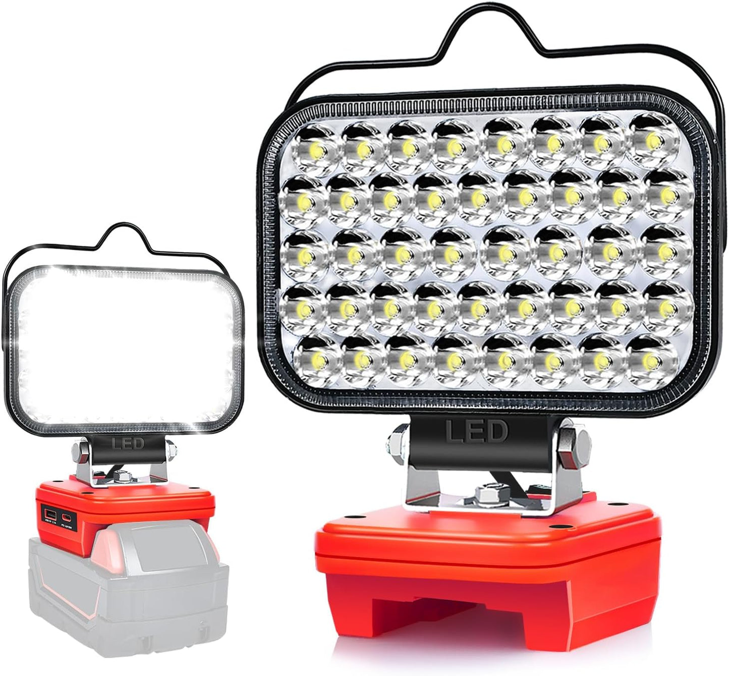 Tragbares LED-Baustrahlerlicht für M18 Akku, Rot
