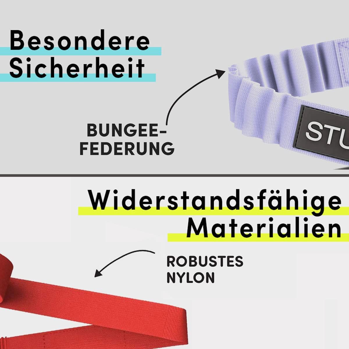 Bungee Auto-Sicherheitsgurt, Türkis