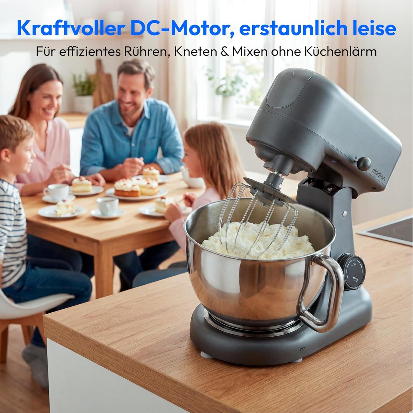 LIFE Digitale Küchenmaschine MD12600, Titan