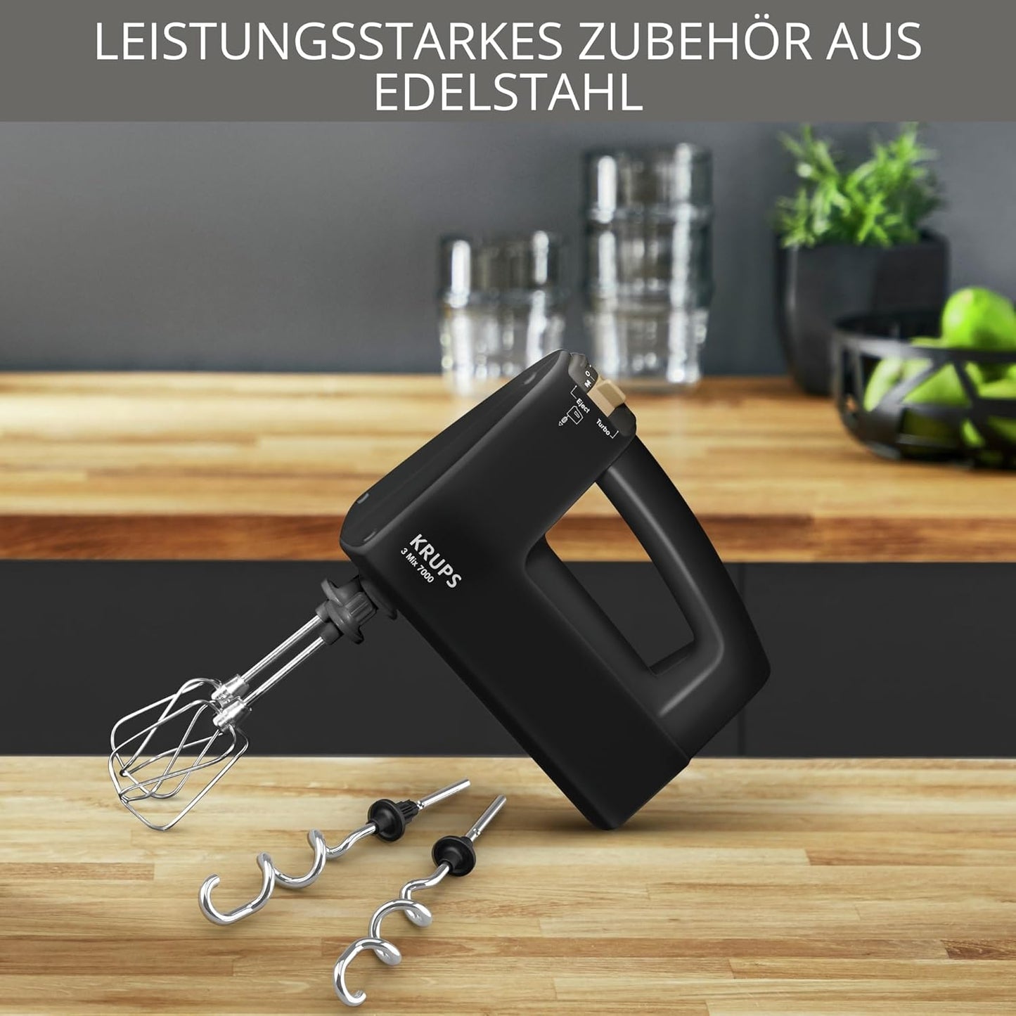 3 MIX 7000 Handmixer mit Zubehör, 500W