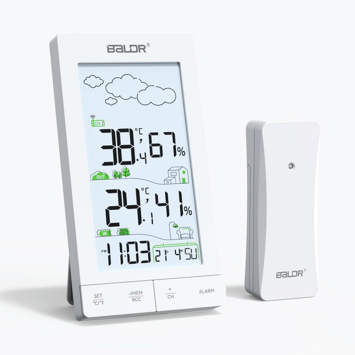 Wetterstation E0559 mit Funkuhr und Aussensensor
