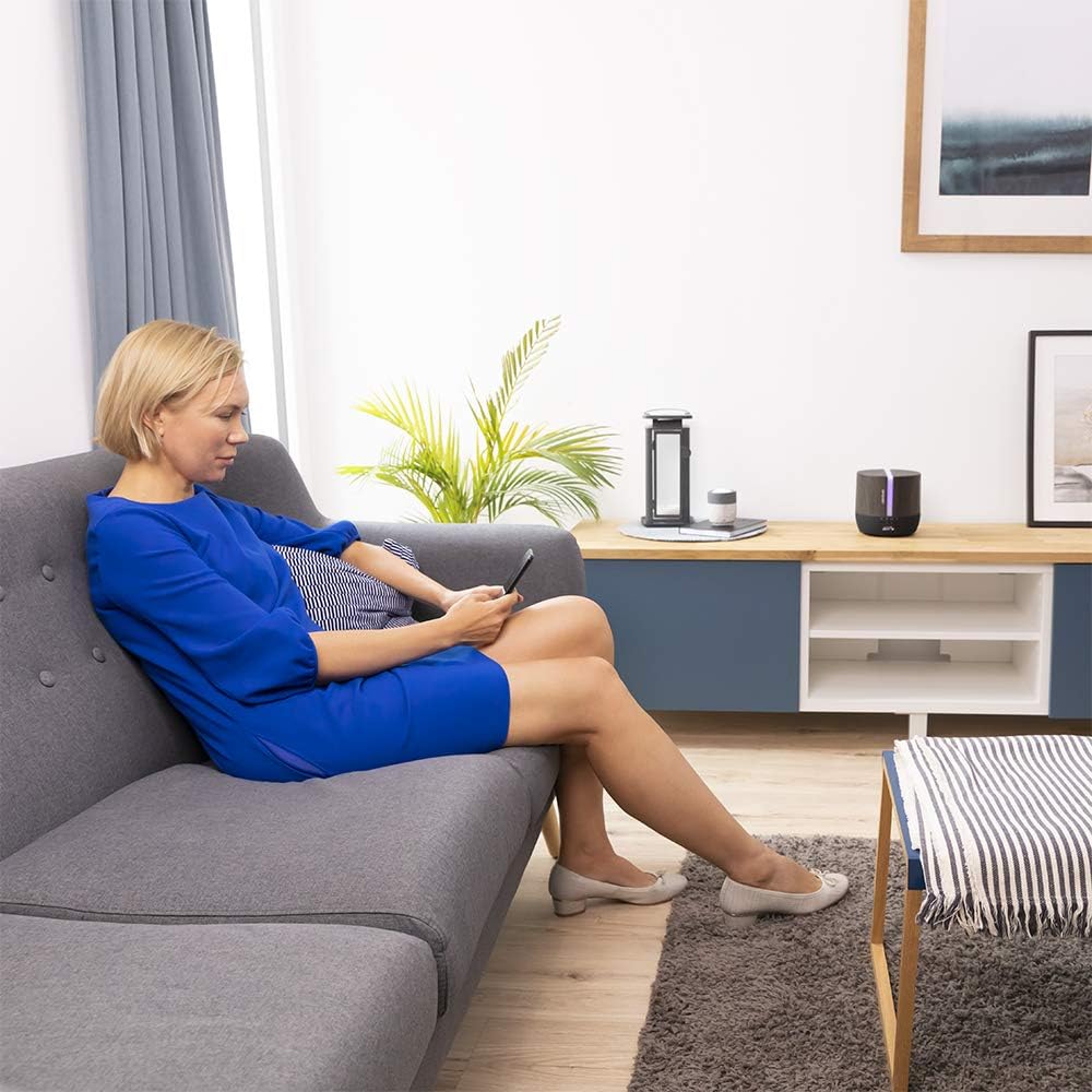 Aroma-Diffusor 05649 mit Bluetooth-Lautsprecher und App-Steuerung, APP | Lautsprecher Black Woody