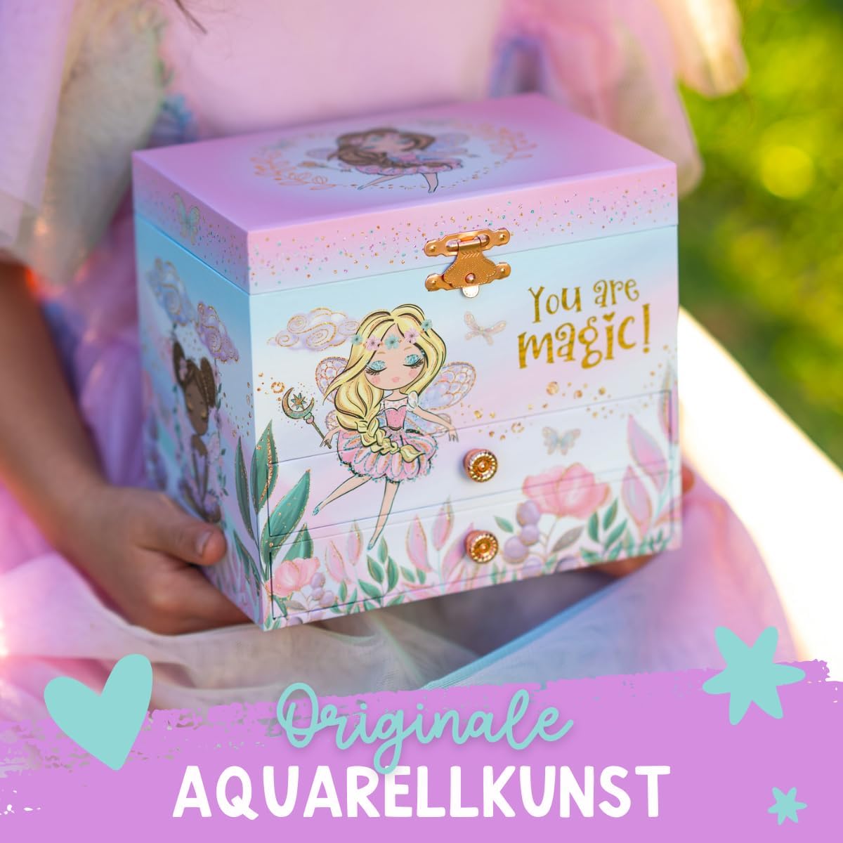 Schmuckkästchen für Mädchen, Feen Prinzessin