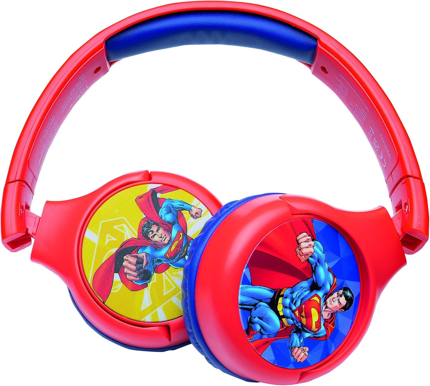Kinderkopfhörer 2-in-1 Bluetooth und Kabel, Superman