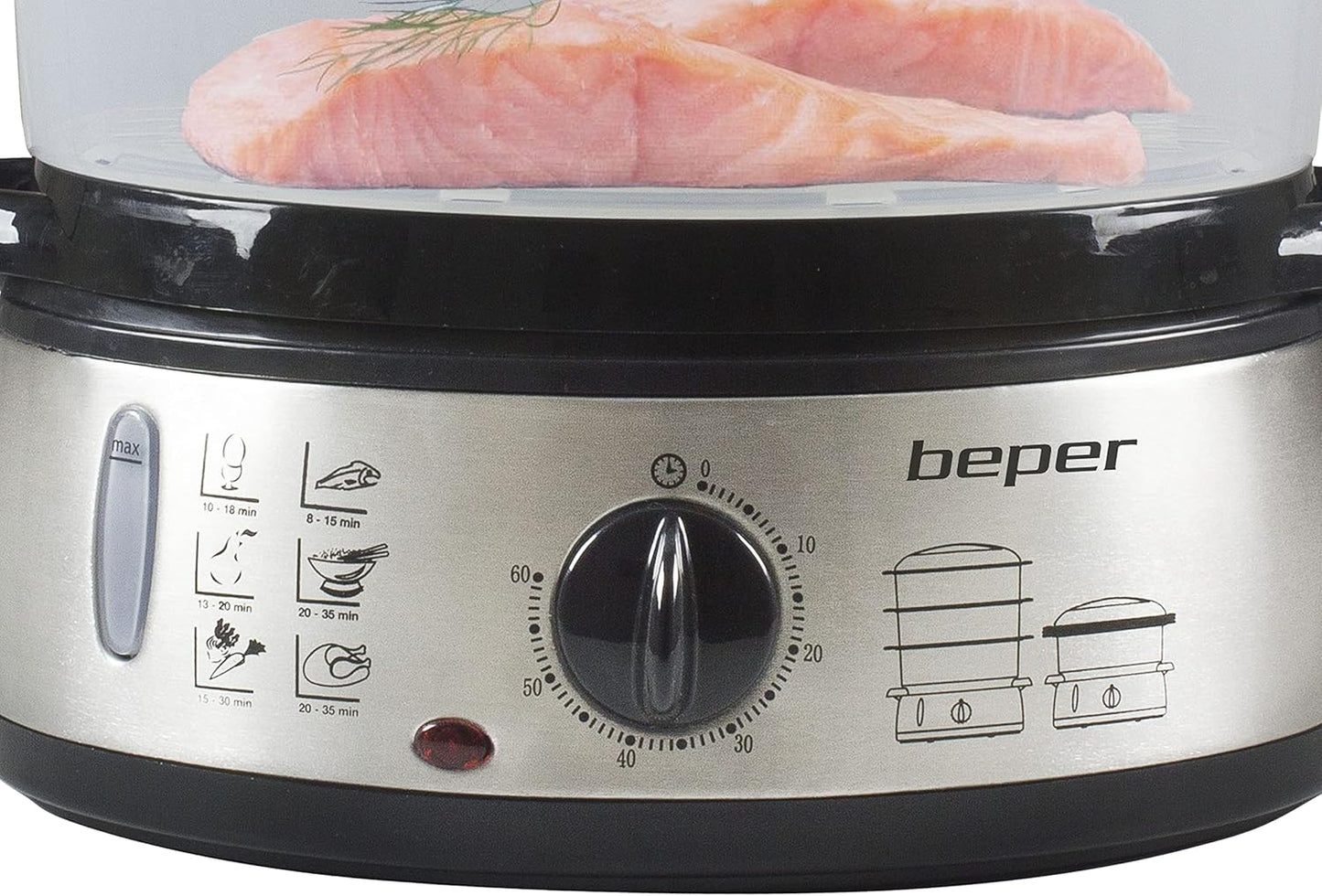 BC.250 Dampfgarer mit Reiskocher, 9 LITRES