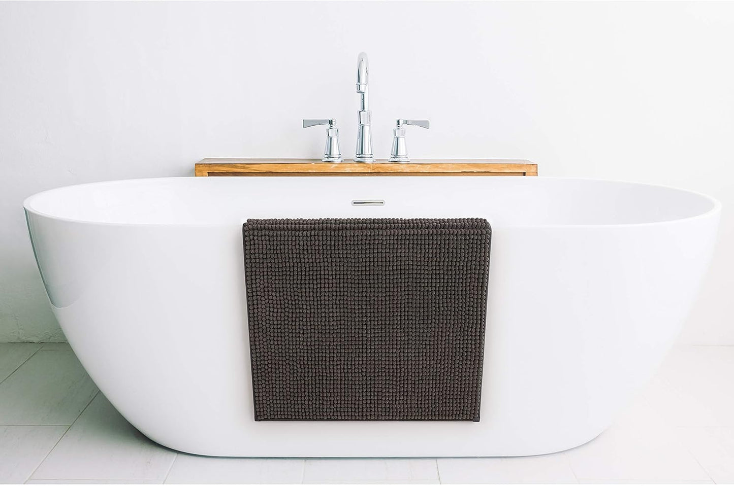 Badematte, 60x120 cm, Dunkelgrau 60 x 120 cm (Rechteckig)