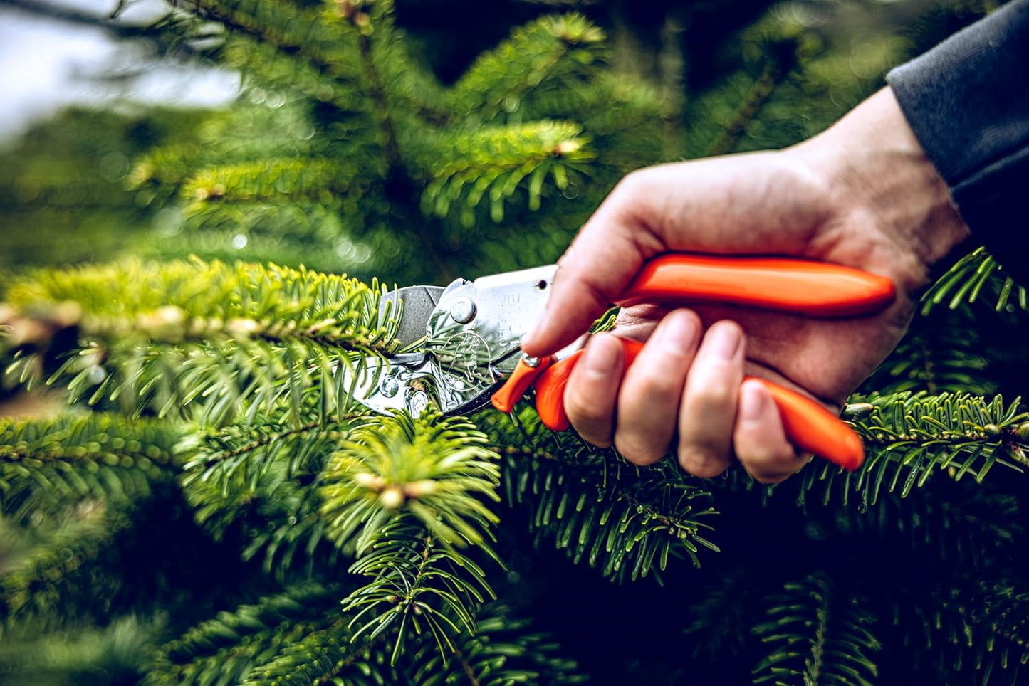 Profi Amboss Gartenschere, Ergonomischer Griff
