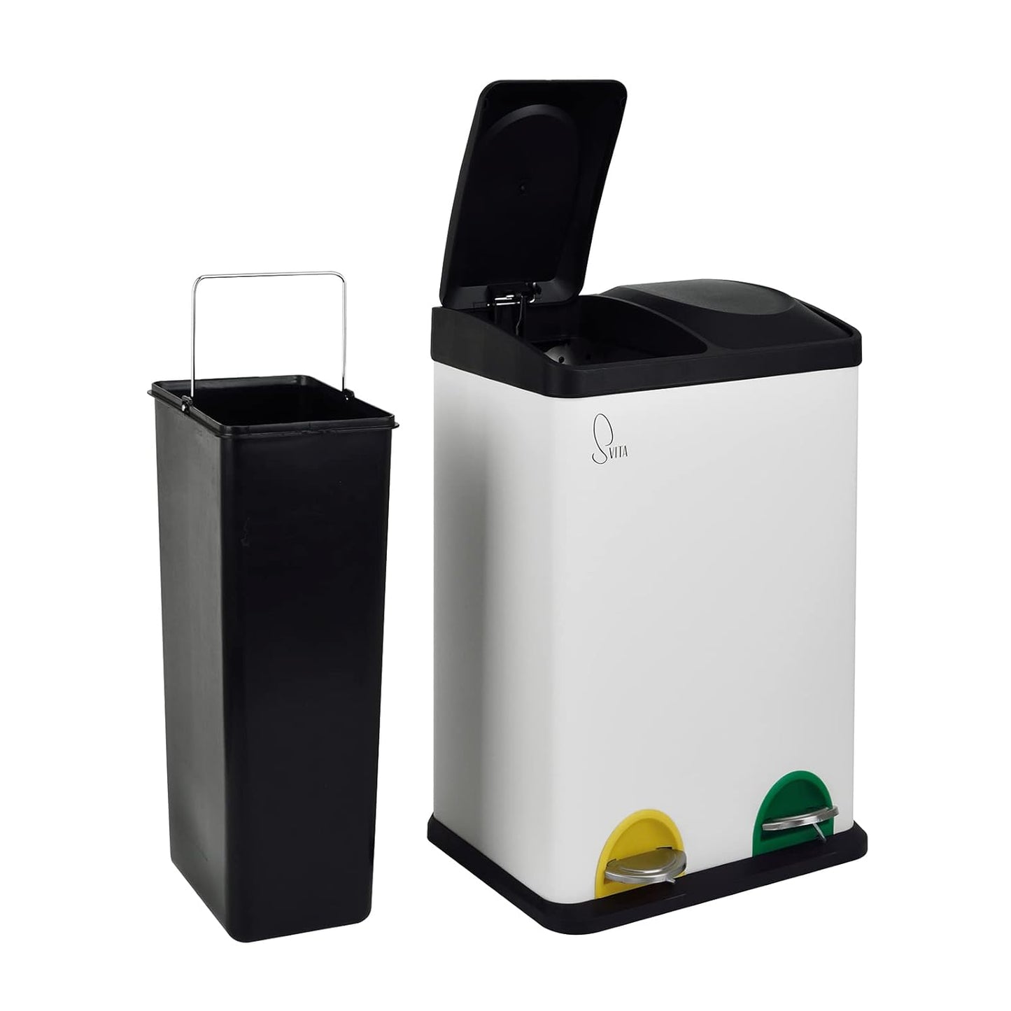 2x20L Treteimer TC2X20, Weiss