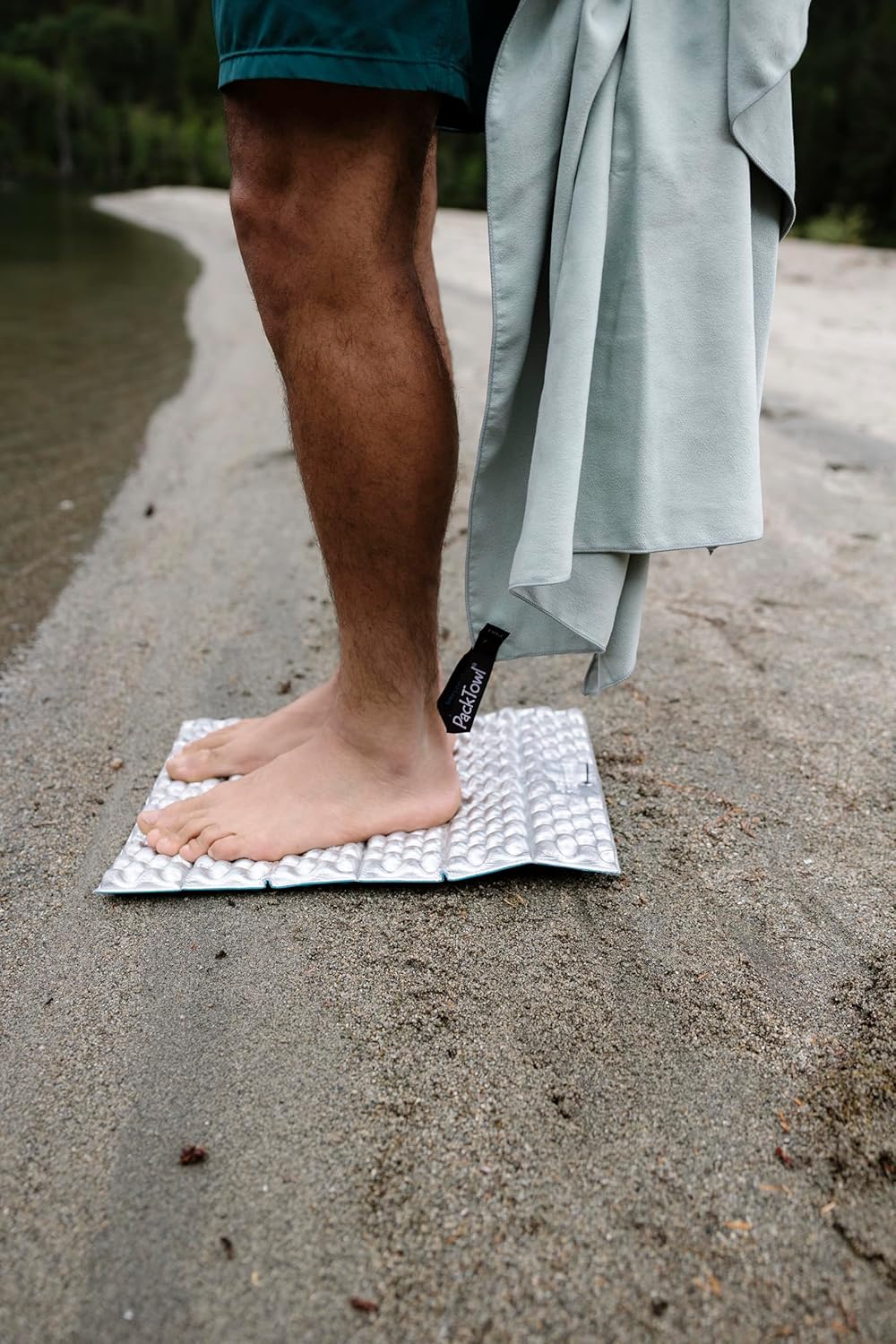 Isolierte Sitzunterlage für Outdoor-Aktivitäten, Kojote/Silber