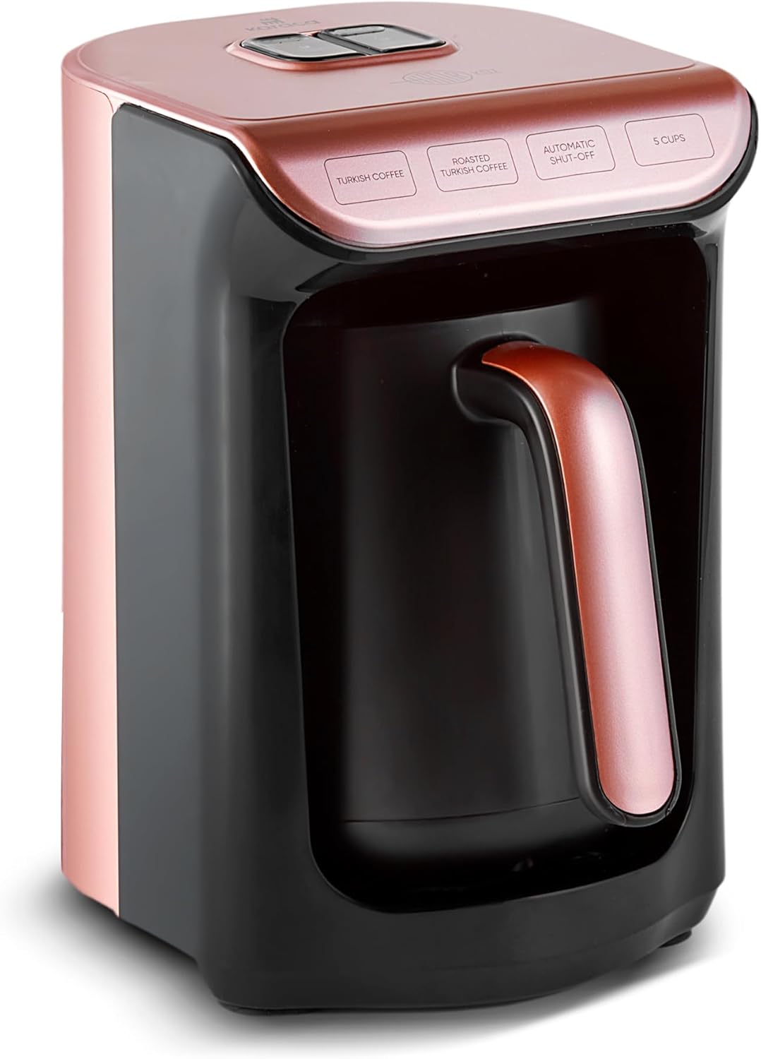 Kaffeemaschine mit Sprachwarnsystem, Roségold