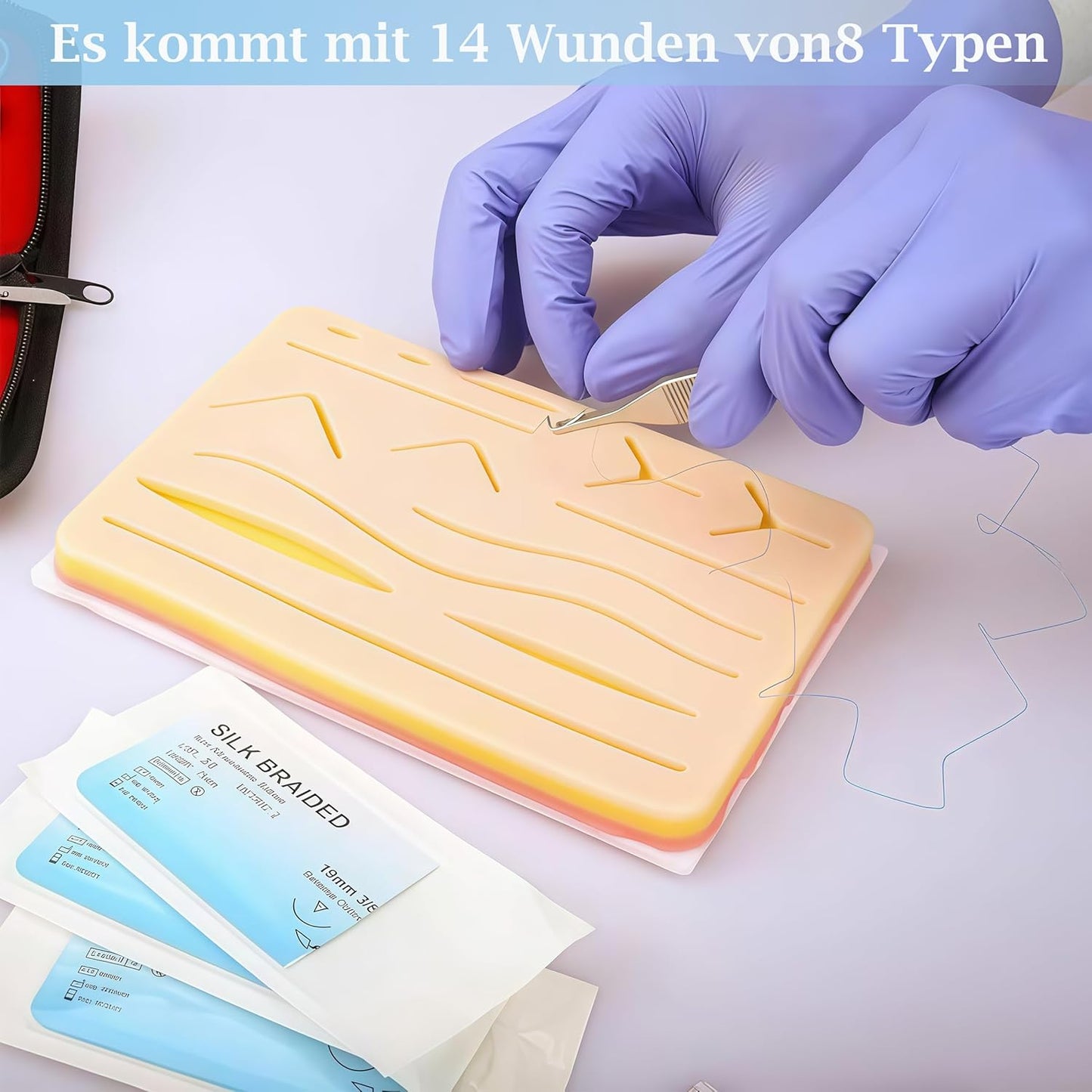Chirurgisches Nahtset: Suture Practice Kit