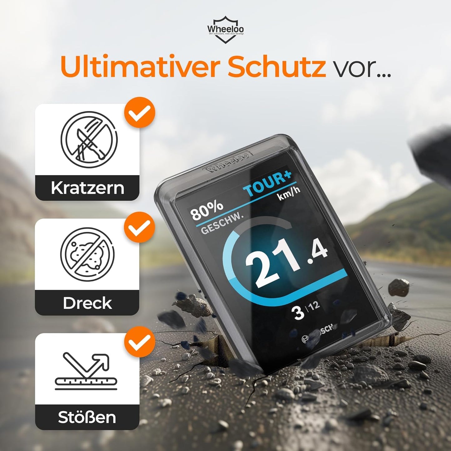 Ebike Displayschutz-Set für Bosch, Für Bosch LED Remote + Kiox 500 Display