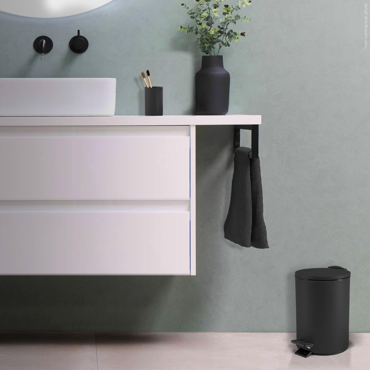 Kosmetikeimer mit Absenkautomatik, Black 3L