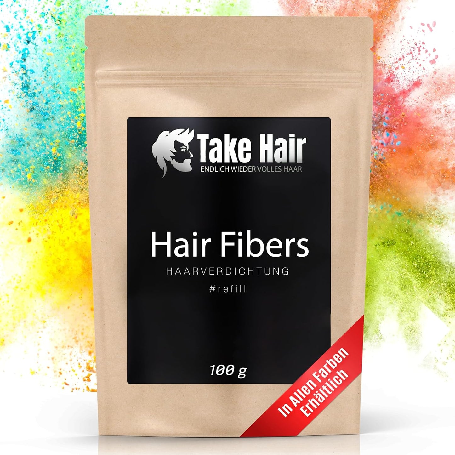 Streuhaar Nachfüllpack zur Haarverdichtung (100g), Dunkelblond