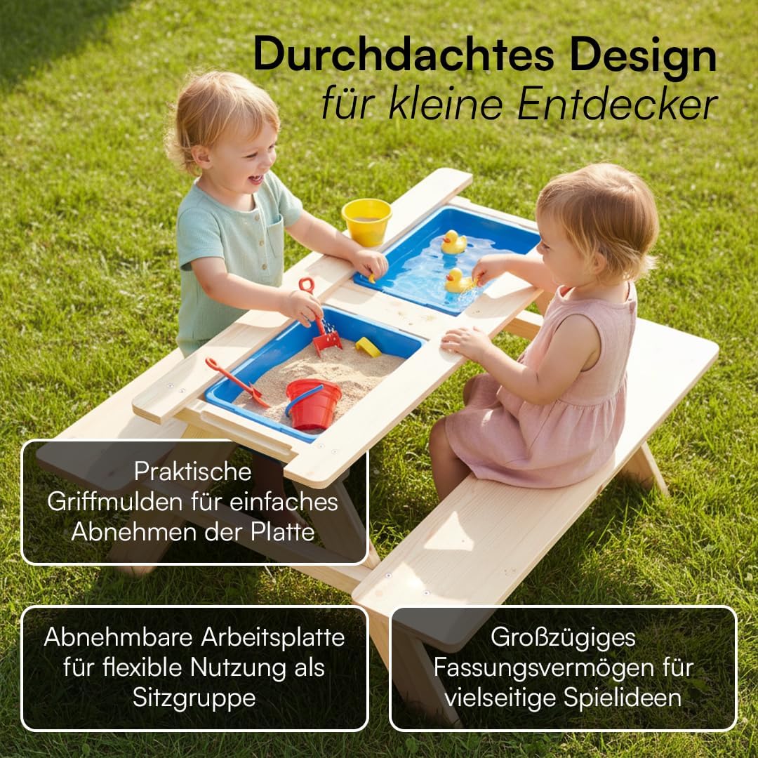 Kindersitzgruppe mit 2 Wannen, mit 2 Wannen