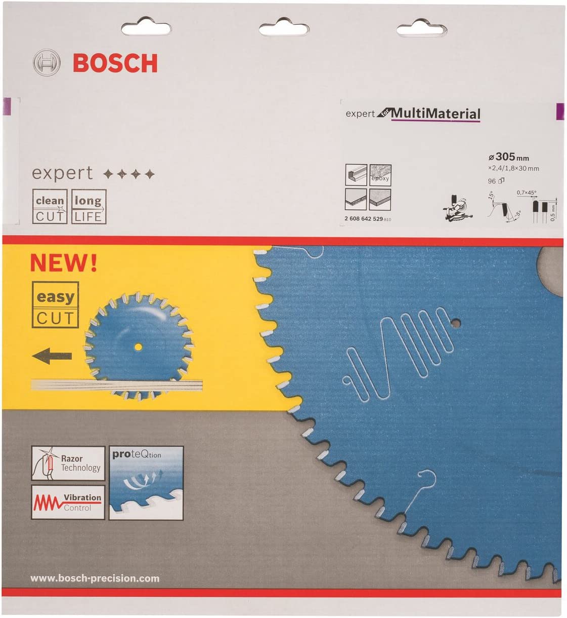 Kreissägeblatt Expert for Multi Material, 305mm, 96 Zähne Kapp- / Gehrungssäge Ø 305 mm