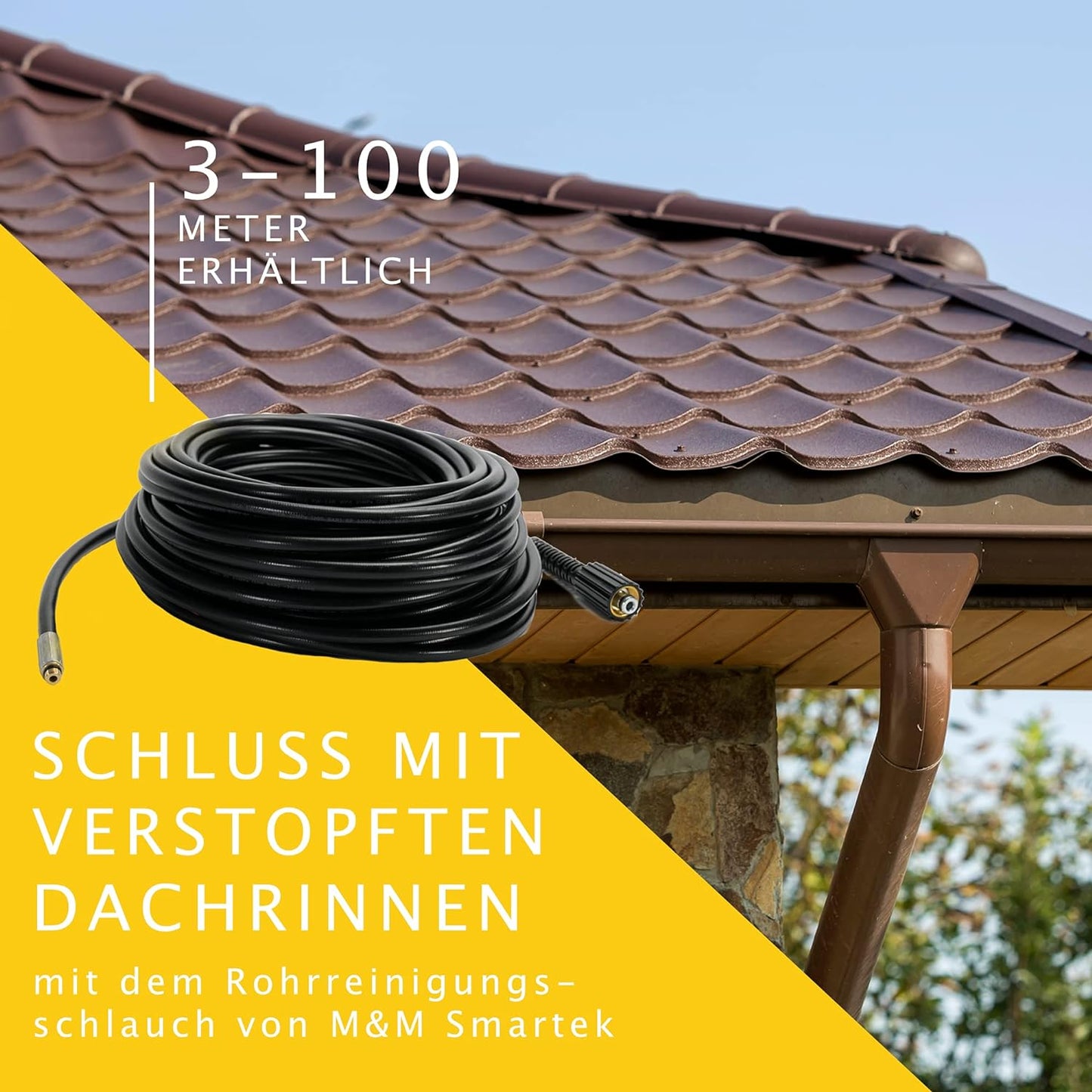 Rohrreinigungsschlauch Set PROFESSIONAL, 25 Meter