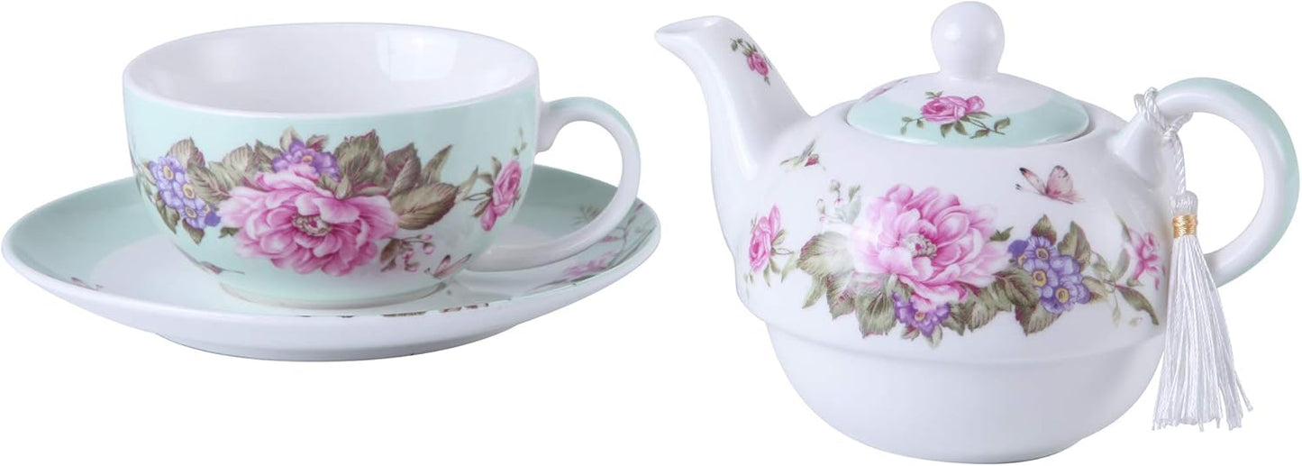 Tea for One Set, Blaugrün