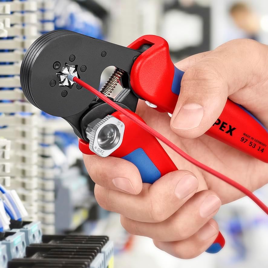 Selbsteinstellende Crimpzange für Aderendhülsen, Hexagonal-Crimp automatisch Standardverpackung