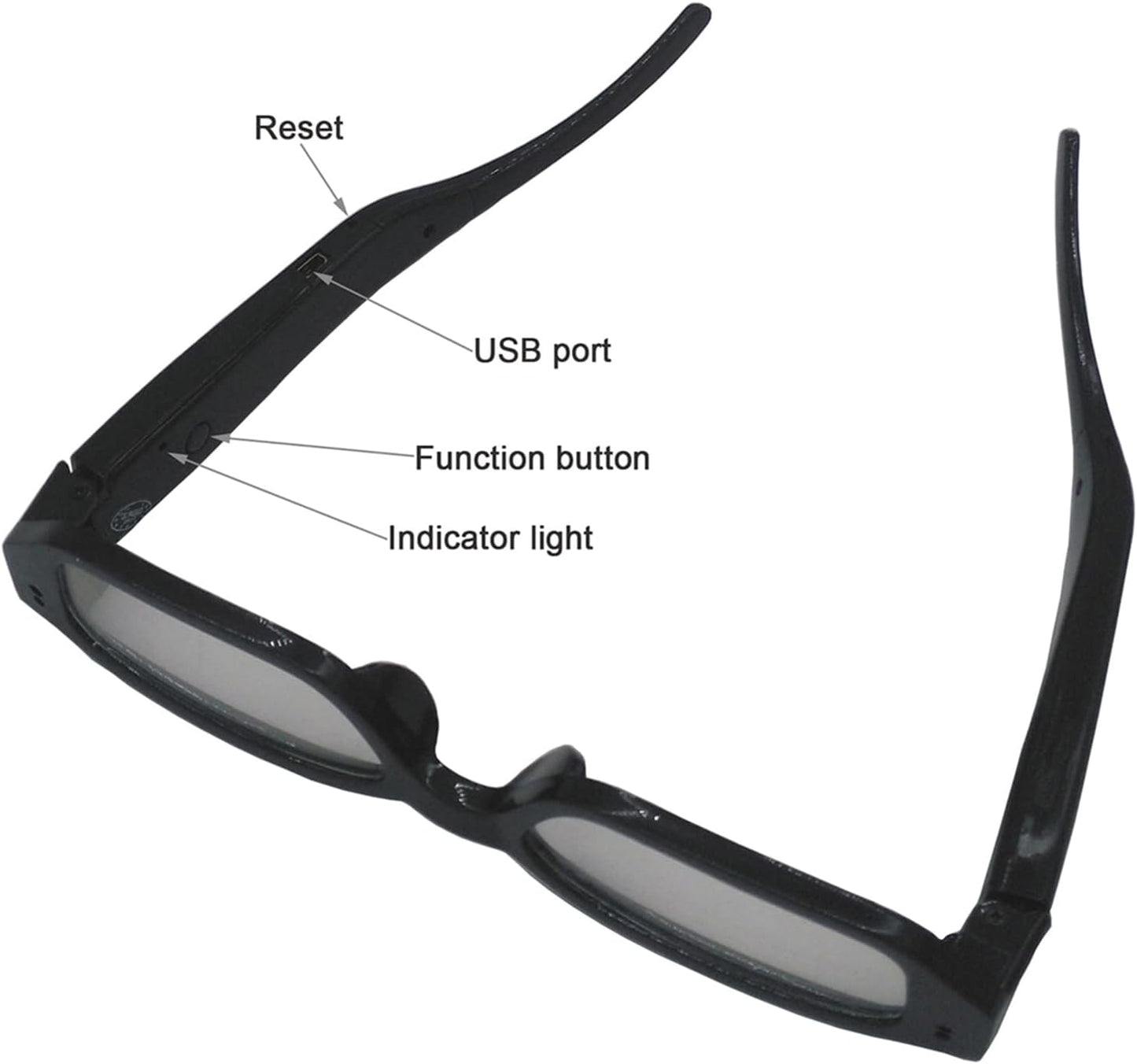 Spionagekamera-Brille mit verstecktem Camcorder