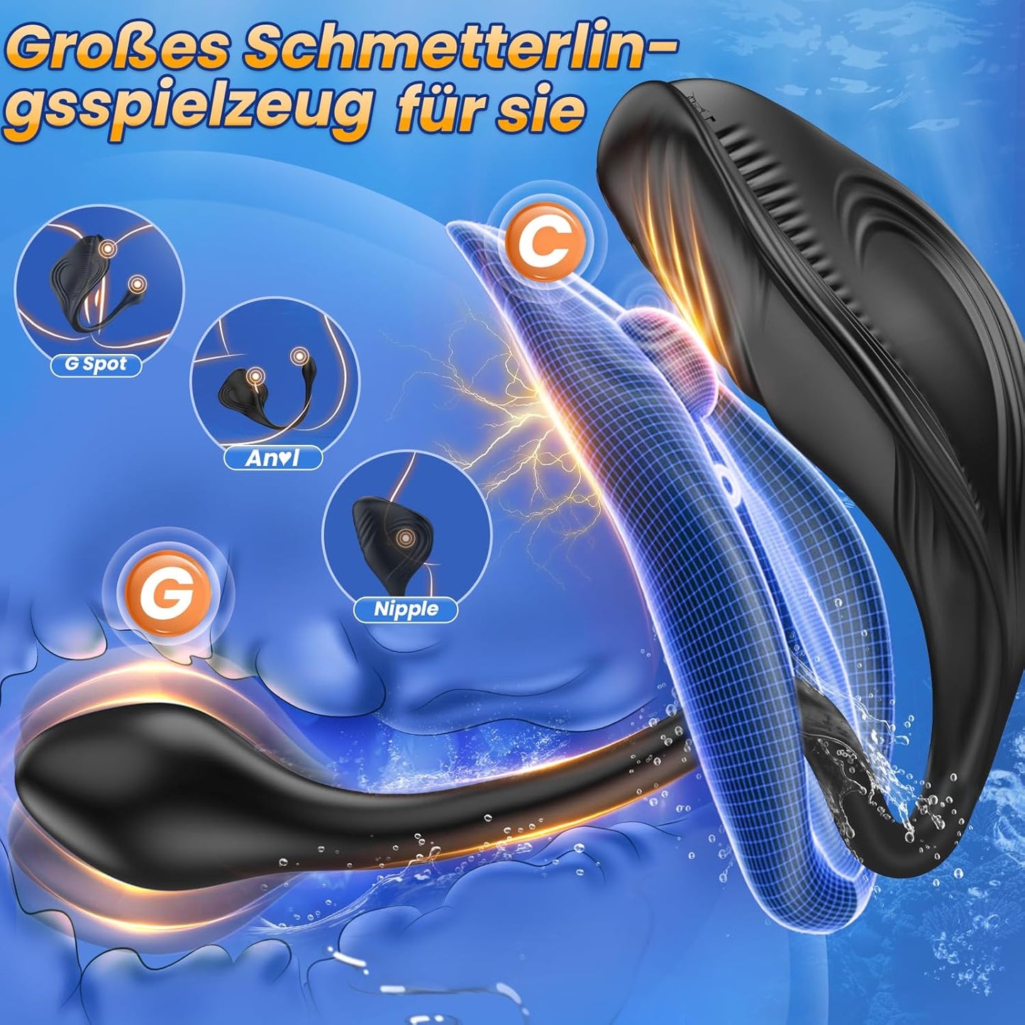 Analvibrator-Prostata-Set mit App-Steuerung & Doppelmotoren