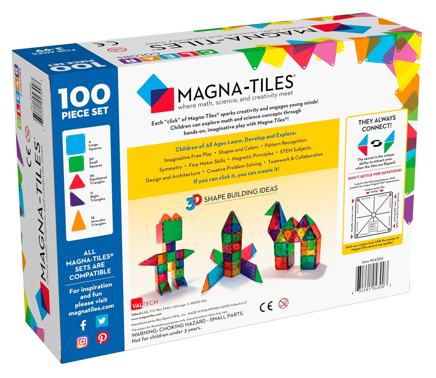 Transluzente Magnet-Bausteine (100 Stück)