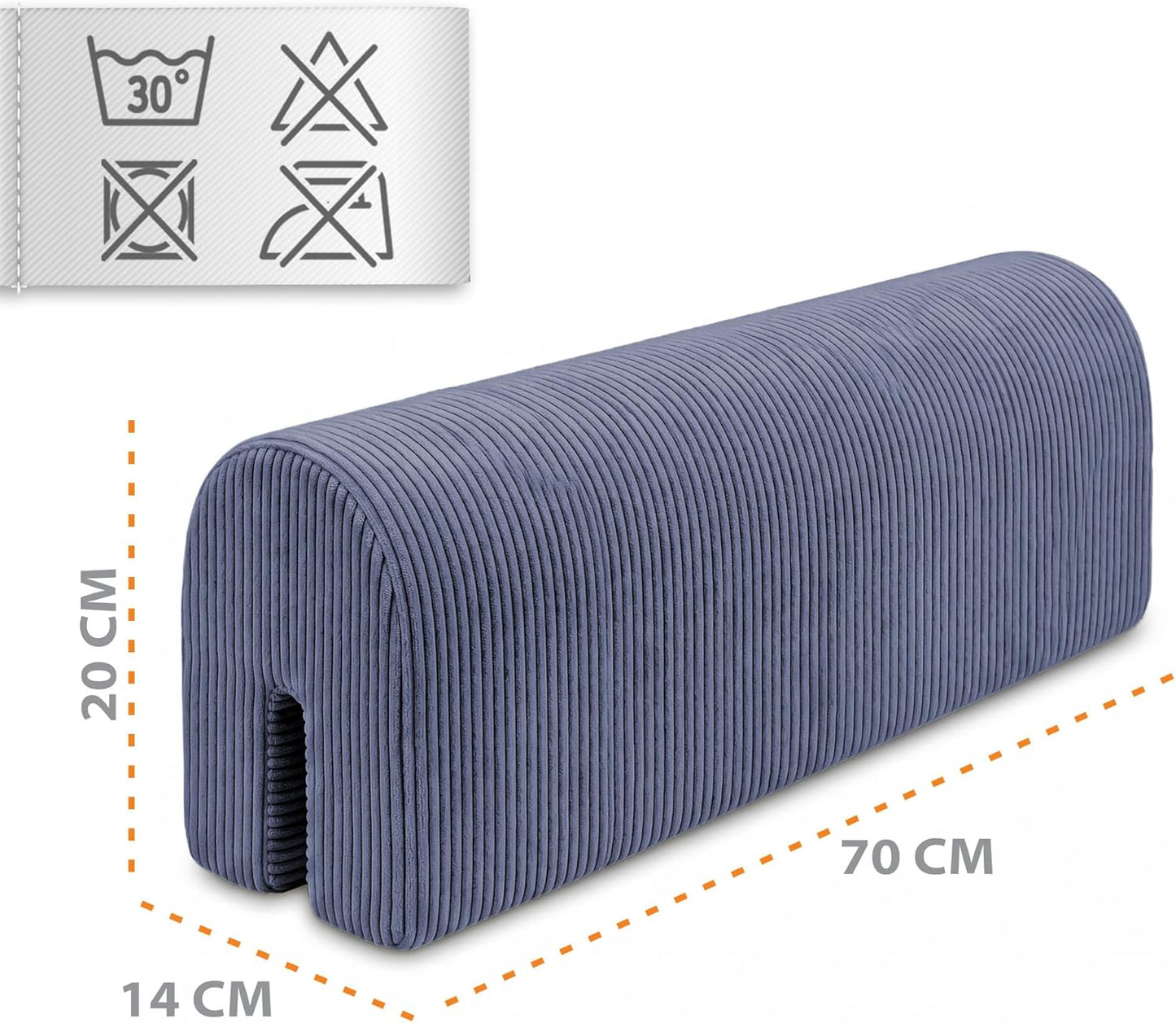 Bettkantenschutz für Kinderbetten, Jeansfarbe 70 cm