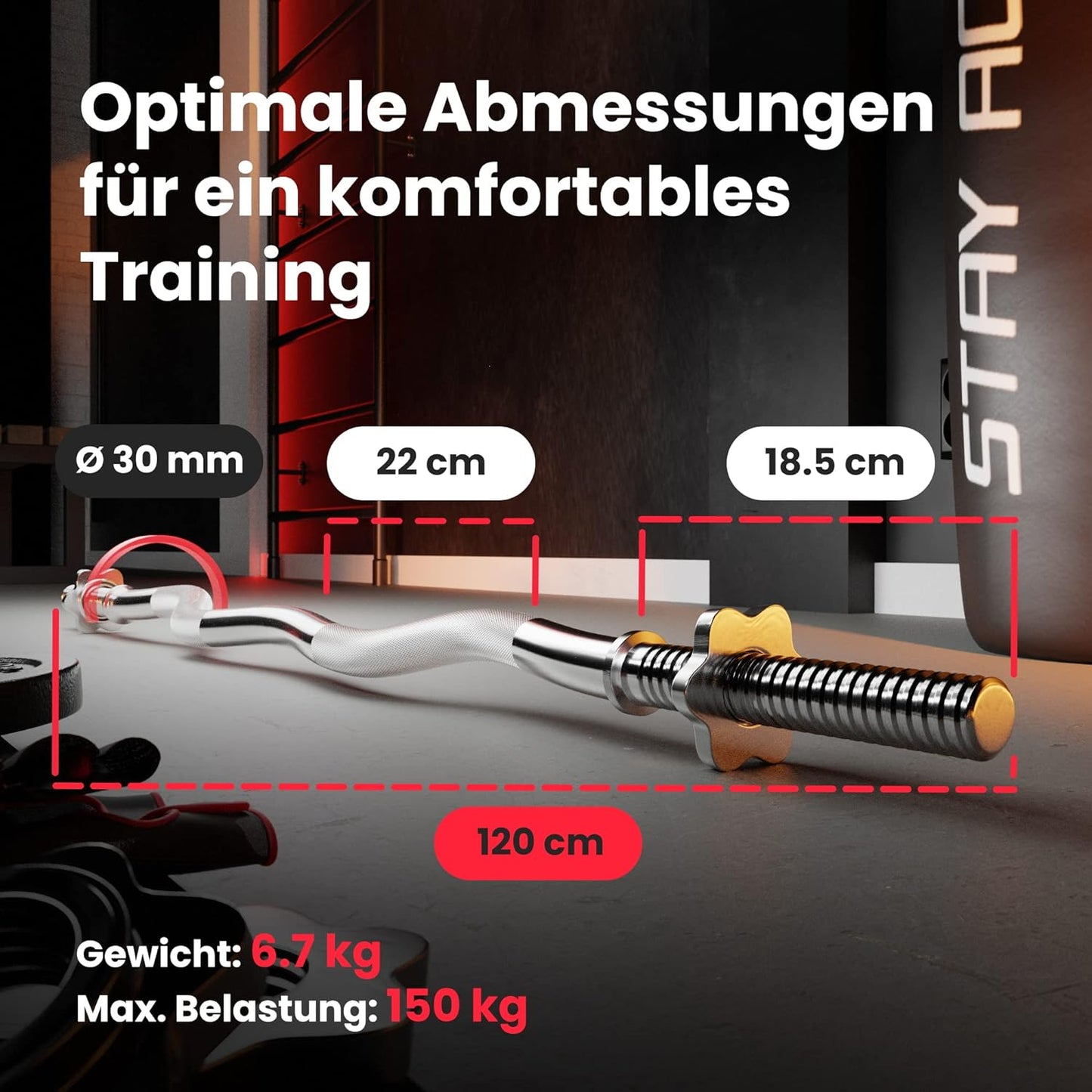 SZ Curlstange, SZ-Stange 120 cm