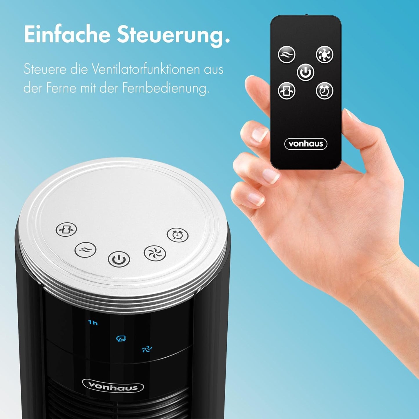 Turmventilator, Schwarz