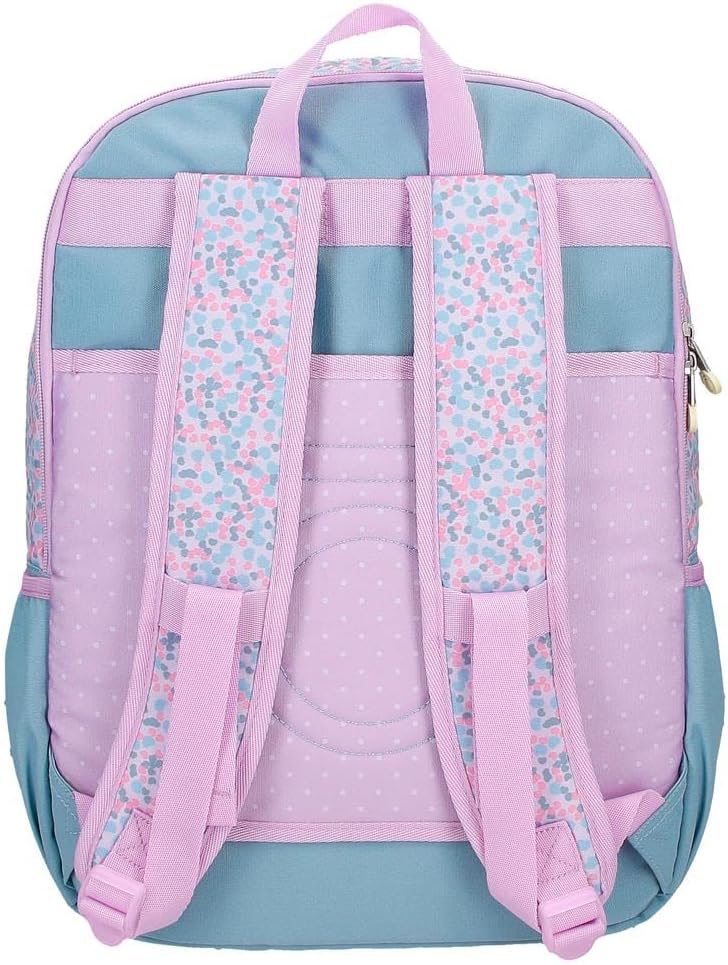 Schulrucksack für Laptop bis 15.6 Zoll, Mochila Escolar para Portátil Dunkelviolett