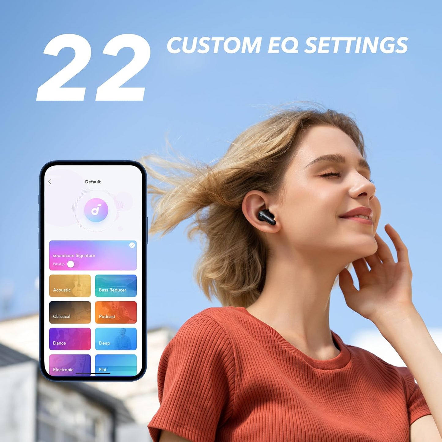 Anker P2 Mini Bluetooth-Kopfhörer mit intensivem Bass, Nachtschwarz