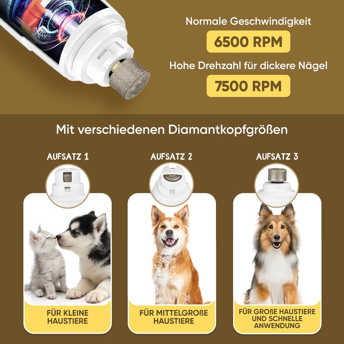 Krallenschleifer und Krallenscheren-Set
