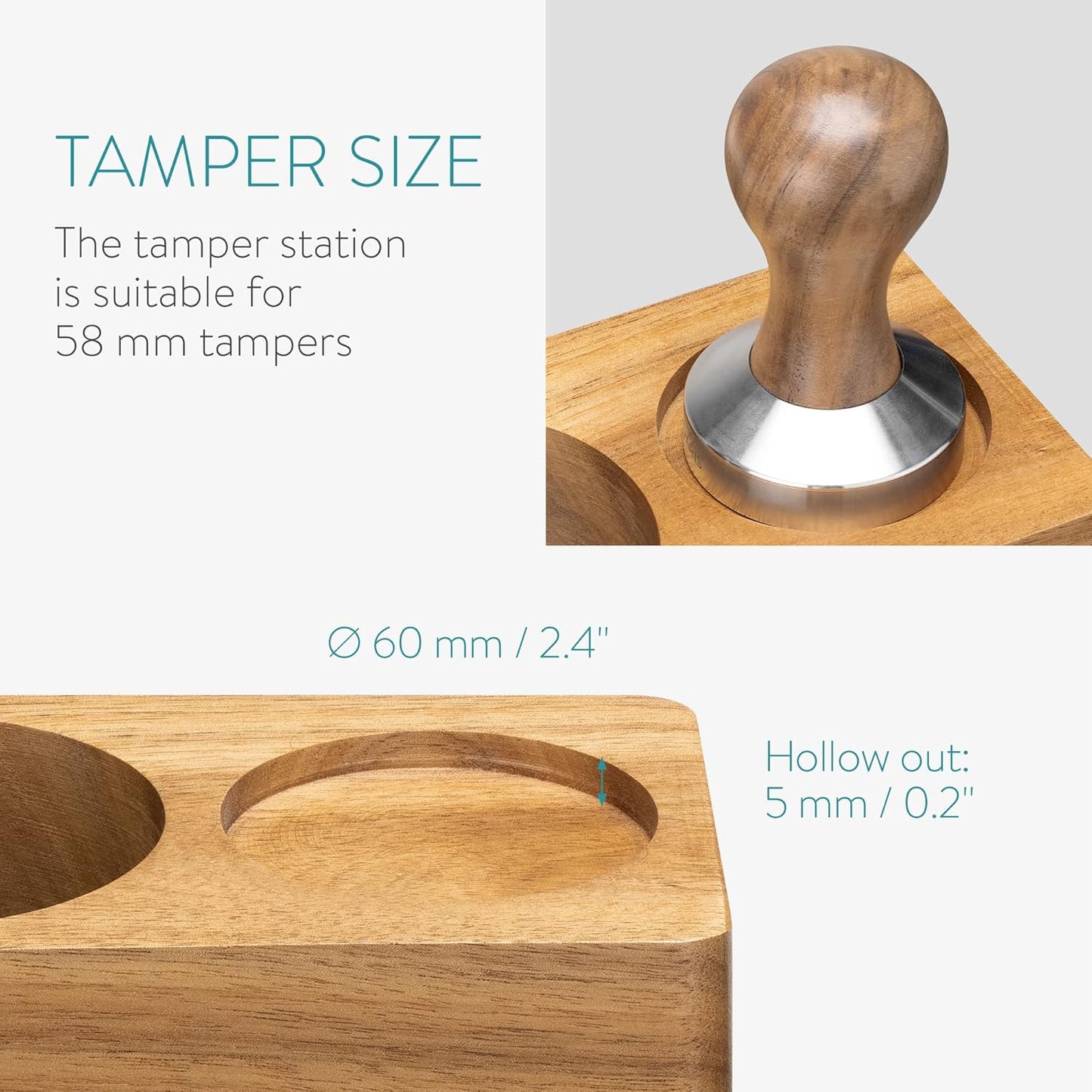 Tamperstation, 58 mm, Ø 58 mm