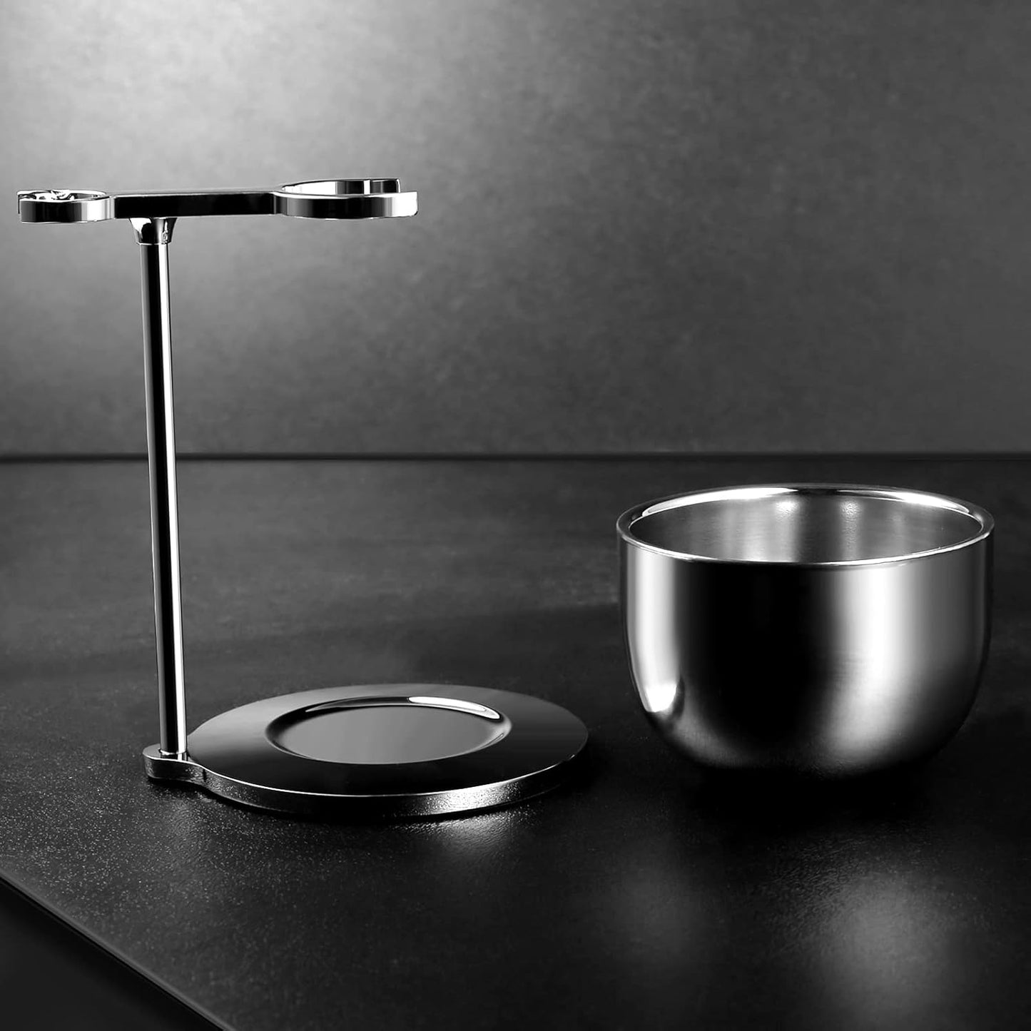 Rasierständer-Set, Silber-03