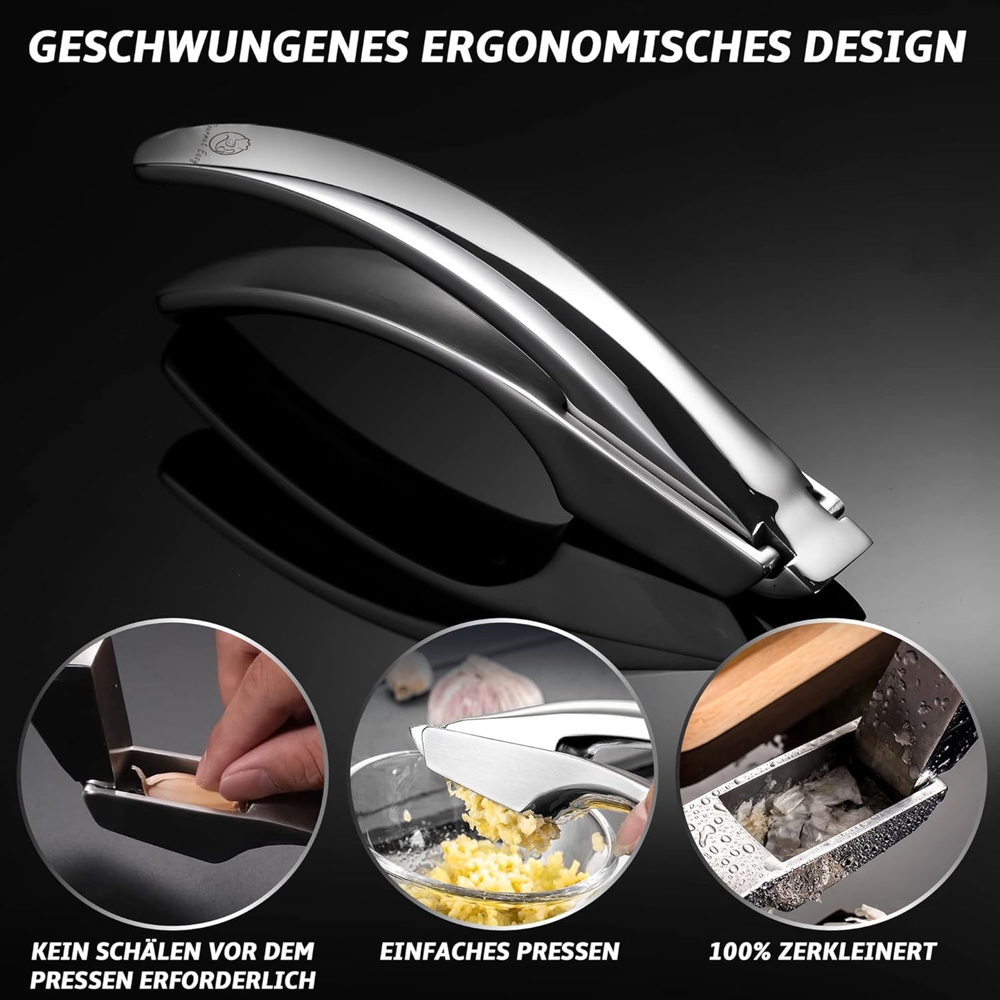 Knoblauchpresse, Grobes Knoblauchhack